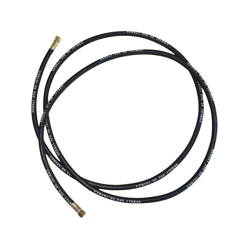 Pressure hose 2SN DN10 certified with hydraulically fixed ends L = 4000 mm (Reduction M20X20)